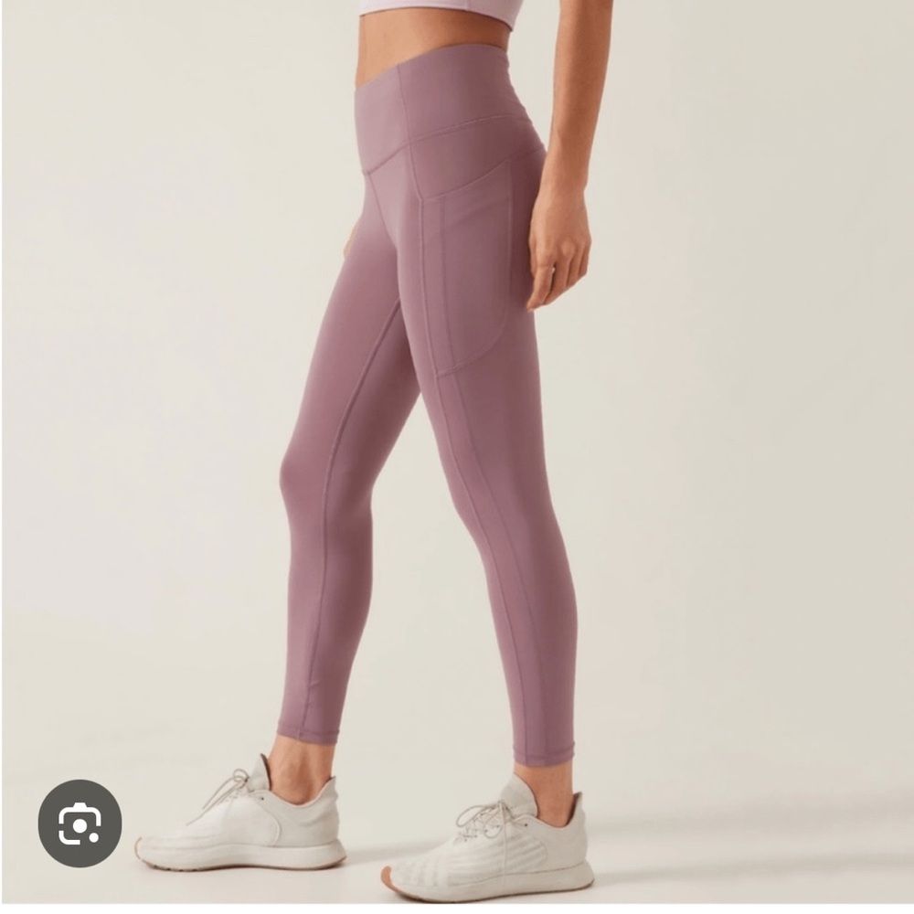 ATHLETA Ultimate Stash Pocket 7/8 Tights Violet Women’s Size XL Leggings